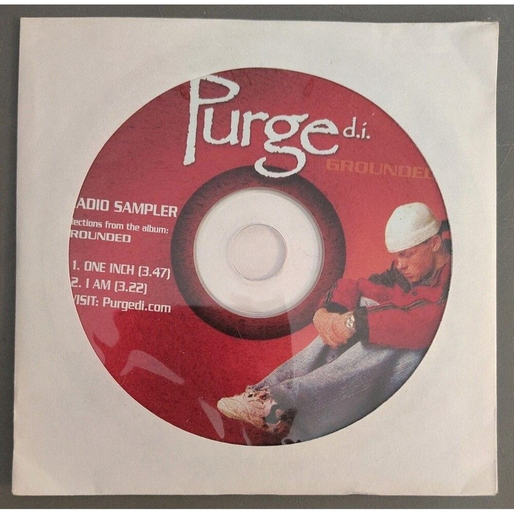 Purge D.I. Grounded Radio Sampler CD Promo Nu Metal Hard Rock 2 Track 2002 RARE